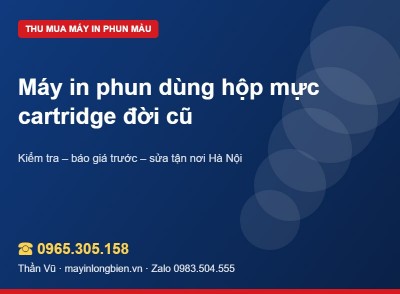 Máy in phun dùng cartridge cũ còn giá trị không? | Thần Vũ