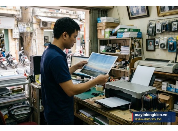 Máy in phun in ảnh bị sọc mờ banding: cách sửa | Thần Vũ