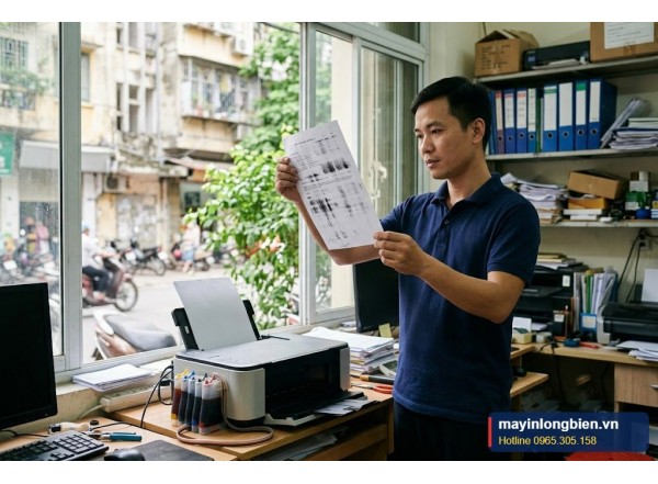 Máy in phun in bị lem, nhòe mực: cách khắc phục