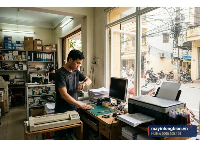 Máy in phun in chậm, dừng giữa chừng | Thần Vũ