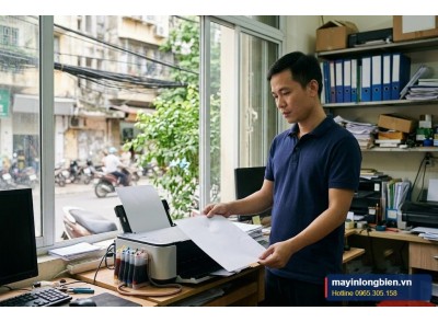Máy in phun in ra giấy trắng: xử lý tại chỗ | Thần Vũ