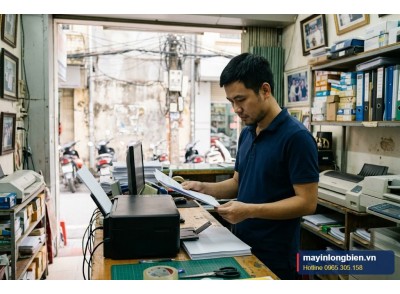 Máy in phun kéo nhiều tờ, kéo xéo giấy | Thần Vũ