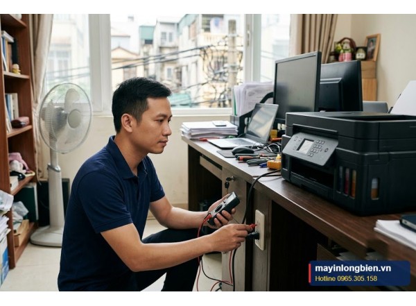 Máy in phun không lên nguồn: cách kiểm tra, sửa | Thần Vũ