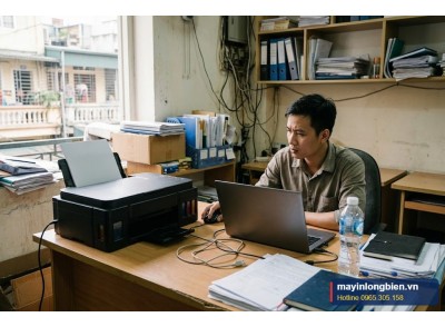 Máy in phun không nhận lệnh in từ máy tính | Thần Vũ