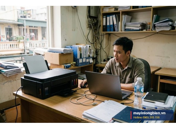 Máy in phun không nhận lệnh in từ máy tính | Thần Vũ