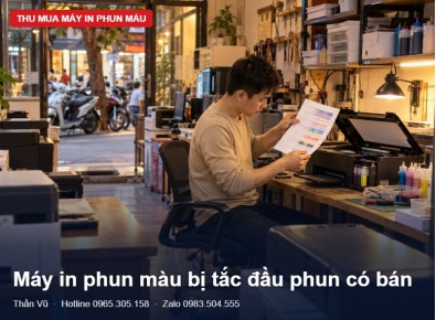 Máy in phun tắc đầu phun có bán được không? | Thần Vũ