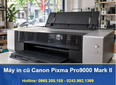 Máy In Phun Màu Cũ Canon Pixma Pro9000 Mark II Khổ A3+ 8 Màu