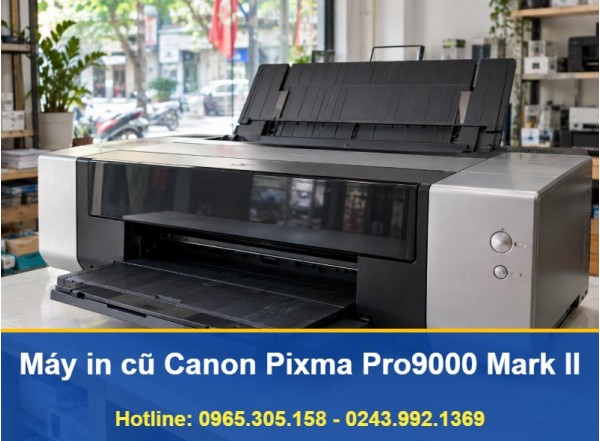 Máy In Phun Màu Cũ Canon Pixma Pro9000 Mark II Khổ A3+ 8 Màu