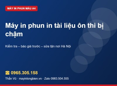 Máy in phun in chậm dần khi in nhiều: có sao không? | Thần Vũ