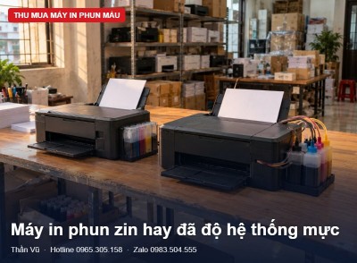 Máy in độ mực ngoài bán lại: khác máy zin thế nào | Thần Vũ