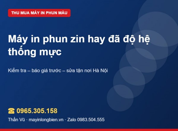 Máy in độ mực ngoài bán lại: khác máy zin thế nào | Thần Vũ