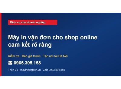 Máy in vận đơn cho shop online cam kết rõ ràng