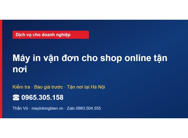 Máy in vận đơn cho shop online tận nơi