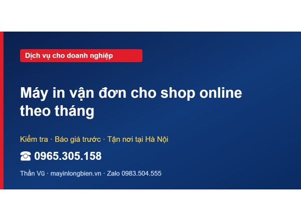 Máy in vận đơn cho shop online theo tháng