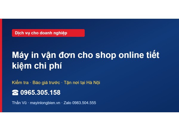 Máy in vận đơn cho shop online tiết kiệm chi phí