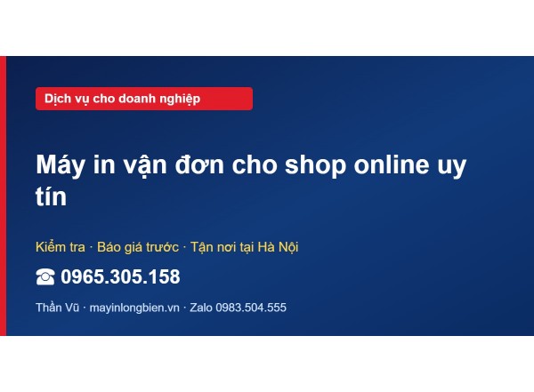 Máy in vận đơn cho shop online uy tín