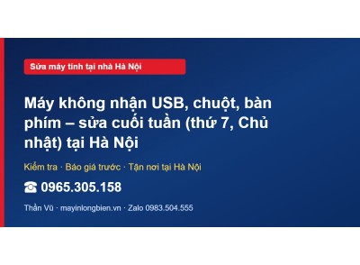 Máy không nhận USB, chuột, bàn phím – sửa cuối tuần (thứ …