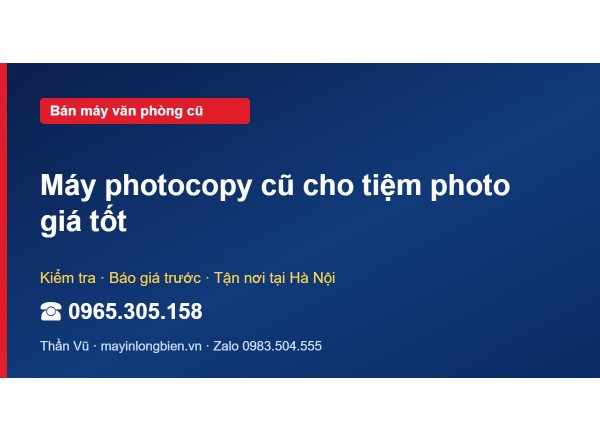 Máy photocopy cũ cho tiệm photo giá tốt