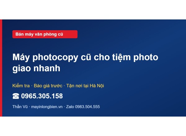 Máy photocopy cũ cho tiệm photo giao nhanh