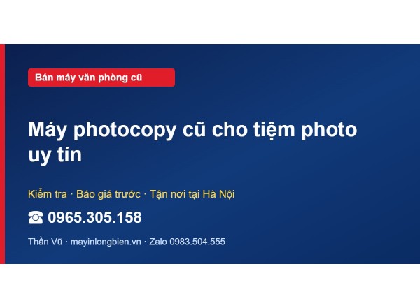 Máy photocopy cũ cho tiệm photo uy tín