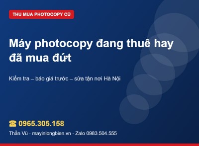 Máy photocopy thuê có bán được không? | Thần Vũ