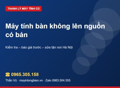 Máy tính không lên nguồn có bán được không? | Thần Vũ