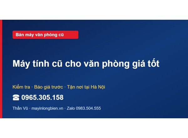 Máy tính cũ cho văn phòng giá tốt
