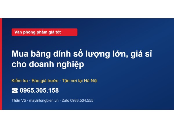 Mua băng dính số lượng lớn, giá sỉ cho doanh nghiệp