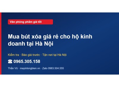 Mua bút xóa giá rẻ cho hộ kinh doanh tại Hà Nội