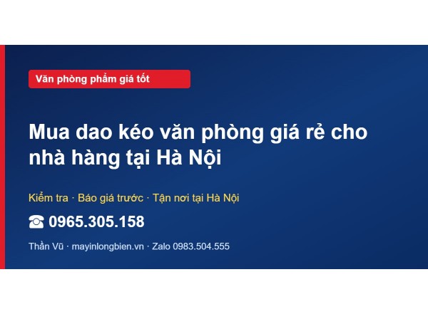 Mua dao kéo văn phòng giá rẻ cho nhà hàng tại Hà Nội