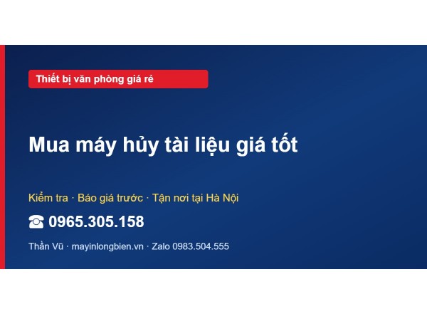 Mua máy hủy tài liệu giá tốt