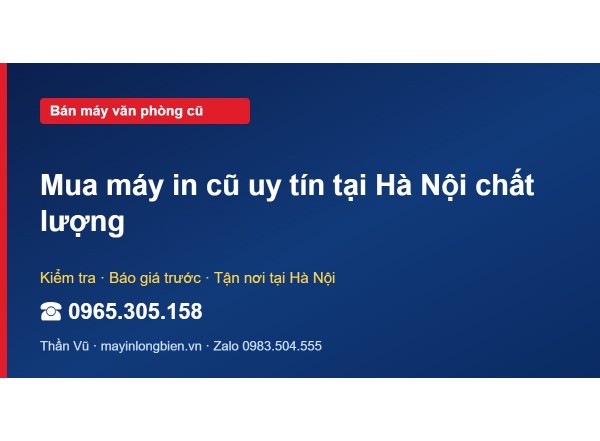 Mua máy in cũ uy tín tại Hà Nội chất lượng