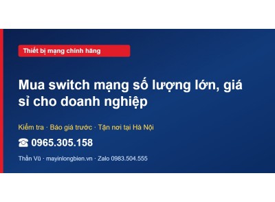 Mua switch mạng số lượng lớn, giá sỉ cho doanh nghiệp