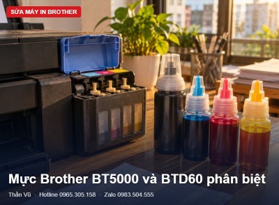 Mực Brother BTD60 và BT5000: chọn đúng mã | Thần Vũ