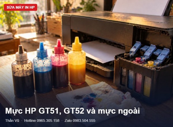 Mực HP GT52, GT51 và mực ngoài | Thần Vũ