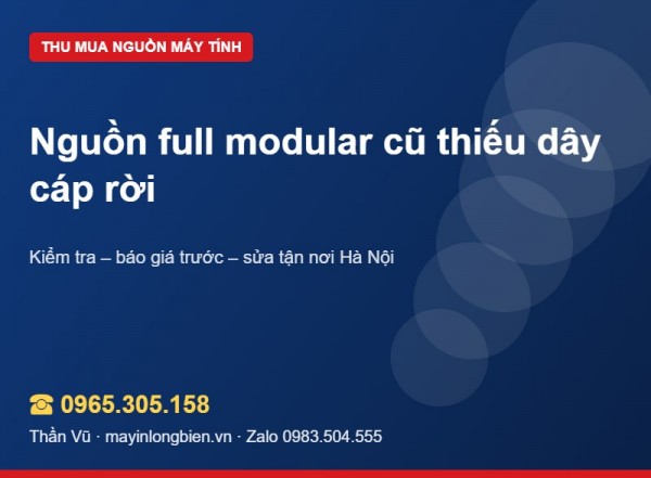 Nguồn modular thiếu dây có bán được không | Thần Vũ