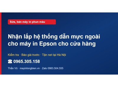 Nhận lắp hệ thống dẫn mực ngoài cho máy in Epson cho cửa …