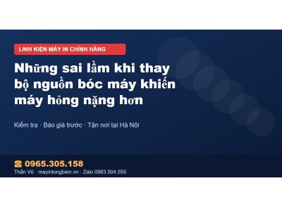 Những sai lầm khi thay bộ nguồn bóc máy khiến máy hỏng nặ…