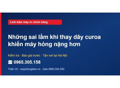 Những sai lầm khi thay dây curoa khiến máy hỏng nặng hơn