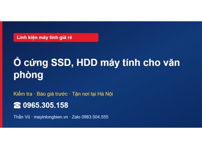 Ổ cứng SSD, HDD máy tính cho văn phòng