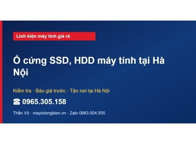 Ổ cứng SSD, HDD máy tính tại Hà Nội