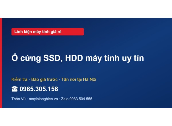 Ổ cứng SSD, HDD máy tính uy tín