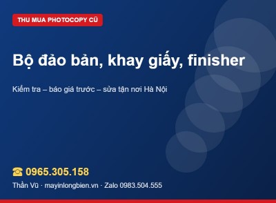 Phụ kiện máy photocopy cũ: đảo bản, finisher | Thần Vũ