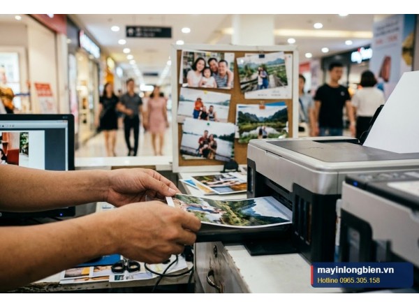 Quầy in ảnh trung tâm thương mại: sửa máy, máy dự phòng