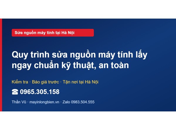 Quy trình sửa nguồn máy tính lấy ngay chuẩn kỹ thuật, an …