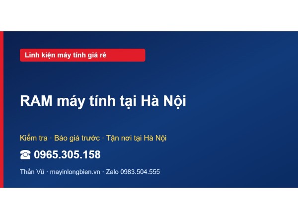 RAM máy tính tại Hà Nội