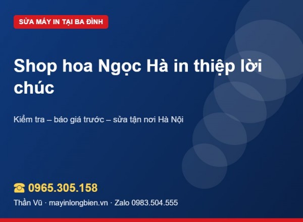 Máy in shop hoa kẹt thiệp nhỏ mùa lễ | Thần Vũ