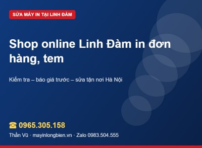 Máy in shop online Linh Đàm kẹt tem, in đơn chậm | Thần Vũ