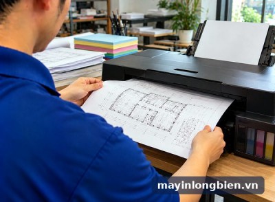 Máy in A3 in bản vẽ sọc, lệch màu: chỉnh AutoCAD và driver