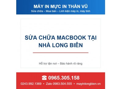 Sửa chữa macbook tại nhà Long Biên Hà Nội